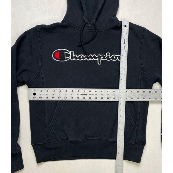 Champion Reverse Weave Pullover Hoodie Women Small Black - Picture 5 of 5